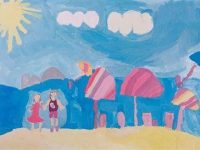 Атаманова Ангелина_8 лет_На море_гуашь_ДШИ г.Карпинск_преп.Галичина Е.П.