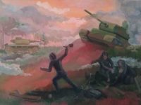 Оксенюк Вероника_Подвиг советского солдата_гуашь_ДШИ г.Карпинск_преп.Галичина Е.П.