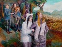 Варягина Алина_Я с друзьями на прогулке_гуашь_ДШИ г.Карпинск_преп.Галичина Е.П.