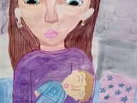 Иванова Полина_9лет_Мамина забота_гуашь_преп.Галичина Е.П.