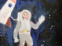 Штенгерт Оля_7 лет_Космонавт_гуашь_преп. Телицына Н.Н.