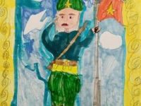 Якуш Марина_8 лет_С Днем Победы!_фломастеры_ДШИ г.Карпинск преп. Галичина Е.П.