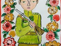 Кокорина Анна_10 лет_Защитник Отечества_гуашь_ДШИ г. Карпинск преп.Галичина Е.П.