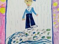 Молчанова Алекса_7 лет_Моряк_фломастеры_ДШИ г. Карпинск преп. Галичина Е.П.