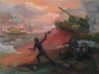 Оксенюк Вероника_15 лет_Подвиг советского солдата Б., гуашь, 2020_ДШИ г. Карпинск_Препод.Галичина Е.П.