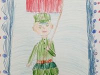 Рудышина Алина_6 лет_С Днем Победы!_цветн.карандаши_ДШИ г. Карпинск преп. Галичина Е.П.