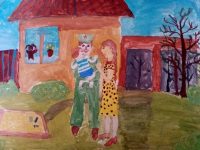 Соколова Елизавета_10 лет_Возвращение домой б., гуашь, 2020_ДШИ г. Карпинск_Препод.Галичина Е.П.