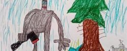 Икрин Леонид_6 лет_Железный дровосек_фломастеры_преп. Галичина Е.П.