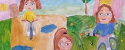 Кокорина Анна_9 лет_Велосипедная прогулка_гуашь_преп. Галичина Е.П.