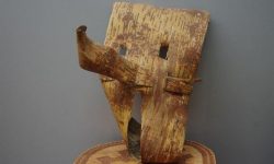 Сас нелуп утыт – берестяная маска (ритуальная маска из бересты, вторая половина ХХ века)