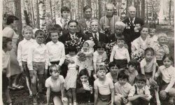Баранцев Семён Фёдорович в пионерском лагере “Солнечный” 22.06.1985 г.