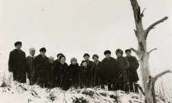 На Синявинских Высотах, 17.01.1983г. Крайний слева – Баранцев С.Ф.