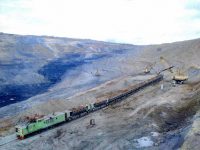погрузка породы в электросостав