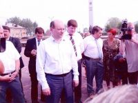 На площади Славы. Мишарин А.С., Бидонько С.Ю., Граматик И.И.