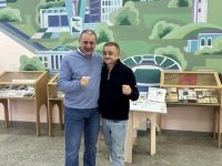 Еремеев Сергей Борисович и Сабиров Шамиль Алтаевич в краеведческом музее